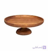 شیرینی خوری 30 سانت پایه دار بلوط _چوب راش وارداتی - کد 414