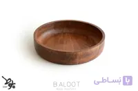 کاسه چوبی گرد لوکس مدل ژاپنی E(چوب راش) بلوط_ کد 4126