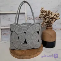 کیف دوشی پیچک قیطان دوزی با آستر پارچه‌ای کد 135