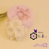 قالب شکوفه سه گل سر هم مناسب شمعسازی شات شمع