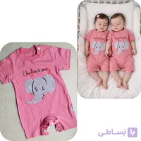 سرهمی نوزادی پنبه خالص بسیار لطیف دکمه خور
