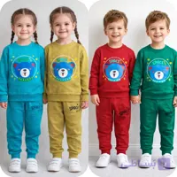 ست بلوز و شلوار دخترانه پنبه دورس دو نخ لاکرا گرم بالا و درجه یک سایز ۳۵ تا ۴۵