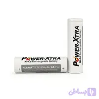 باتری شارژی نیکل کادمیوم POWER-XTRA سایز قلمی AA ظرفیت 800mAh ولتاژ 1.2V