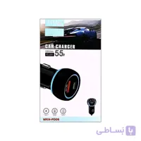 شارژر فندکی 55 وات 2 پورت مدل WKN-PD06