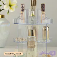 استند آرایشی چرخشی دو طبقه