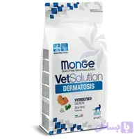 غذای خشک گربه بالغ مونژه مدل VetSolution Dermatosis با طعم سالمون وزن ۱.۵ کیلوگرم