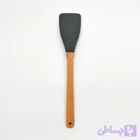 کفگیر سیلیکونی دسته چوبی الگانت مقاوم تا 315 درجه سانتی‌گراد