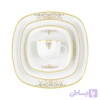 سرویس چینی 98 پارچه کامل مونت کارلو طلایی(چینی زرین)
