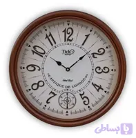 ساعت دیواری چوبی تیک مدل 532 | اعداد انگلیسی 50 سانتی