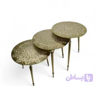 میز عسلی آلمینیومی خورشیدی طلایی
