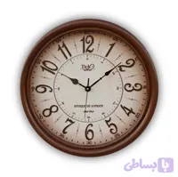 ساعت دیواری چوبی تیک مدل 402 | اعداد انگلیسی