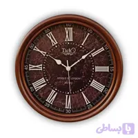ساعت دیواری چوبی تیک مدل 411 | اعداد رومی