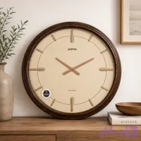 ساعت دیواری چوبی بزرگ داروین مدل 7308 A قطر 70 سانتی | ساعت دکوراتیو چوبی