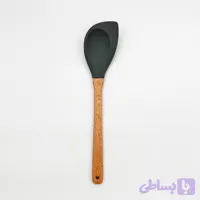 قاشق سیلیکونی لیسکی الگانت دسته چوبی مقاوم تا 315 درجه سانتی‌گراد