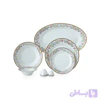 سرویس چینی 35 پارچه غذا خوری گلستان(چینی زرین)