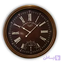 ساعت دیواری چوبی تیک مدل 632 | اعداد رومی 60 سانتی