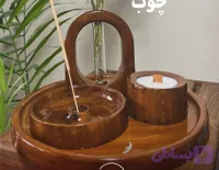 نیم ست دکوری طرح چوب کاملا ضداب و براق
