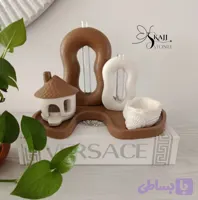 ست دکوری سفید و قهوه ای در کنار هم یک انتختب مناسب و شیک