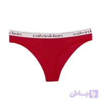شورت زنانه calvinklein کبریتی سایز L طرح لامبادا قرمز