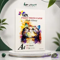 کاغذ فتوگلاسه وکس A4 وزن ۱۳۵ گرم بسته ۱۰۰ برگی