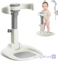 استند نگهدارنده حمام رنگ طوسی