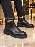 نیم بوت مردانه تمام چرم گاوی مدل لی یو