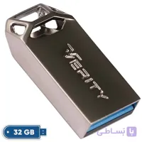 فلش مموری 32 گیگابایت وریتی مدل V-819 با رابط USB 2.0، بدنه فلزی مقاوم و ضد خش، سرعت انتقال 30 مگابایت بر ثانیه، سازگار با گوشی، تبلت، کامپیوتر و تلویزیون