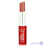 رژ لب براق گلدن رز Golden Rose مدل Sheer Bright رنگ Nude Glow شماره 101