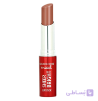 رژ لب براق گلدن رز Golden Rose مدل Sheer Bright رنگ Nude Latte شماره 104