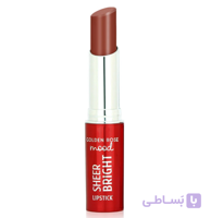 رژ لب براق گلدن رز Golden Rose مدل Sheer Bright رنگ Hazelnut شماره 105