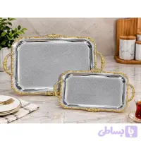 سینی استیل دسته‌دار مدل آنا 5 رنگ ثابت