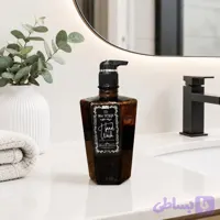 جا مایع ای شیشه ای قهوه ای جامایع شیشه ای مدل چند ضلعی