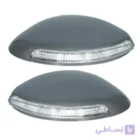 فلاپ آینه چراغ دار خودرو مدل B-R مناسب برای پژو 206 بسته 2 عددی