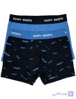 شورت باکسر پسرانه(۱۰تا۱۳ سال) پک دو عددی برند HAPPY SHORTS