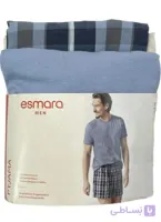 ست تبشرت شلوارک مردانه برند آلمانی esmara سایزXL