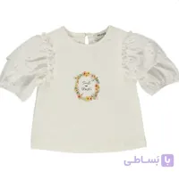 تیشرت برند panço (ترکیه🇹🇷) سفید یکسال دخترانه