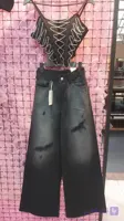 شلوار فول بگ عروسکی مشکی زنانه