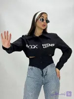 شومیز زنانه پوپلین راک استار