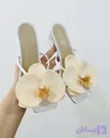 صندل زنانه ارکیده نارنجی کمرنگ