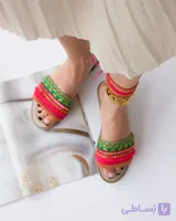 صندل زنانه سوزندوزی طرح بهار