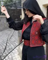 جلیقه زنانه طرح سوزندوزی مدل میناب