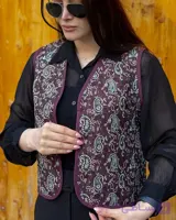 جلیقه زنانه طرح ترمه