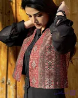 جلیقه زنانه مخمل مدل یزد