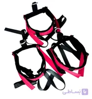 هارنس تک بانجی فیتنس مناسب وزن 90 کیلو گرم کد 9014 رنگ صورتی