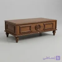 جلو مبلی جدید و زیبا تمام MDF کشو داربا پایه های چوبی خراطی کد 502