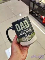 ماگ سرامیکی برجسته وارداتی تکست دار طرح Dad و پدر