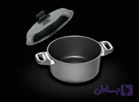 نیم قابلمه نچسب درب‌دار کد ۱۰۲۰ با قطر ۲۰ و ارتفاع ۱۰ سانتی‌متر