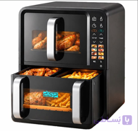 سرخ‌ کن بدون روغن دوقلو DSP مدل KB-2197