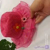 کلاه حصیری دخترانه 👒لبه دار مخصوص روزهای گرم تابستان