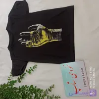تیشرت تک مشکی آستین کوتاه اسپرت دست بنزماه